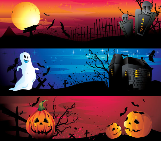 free vector Halloween cartoon images vector